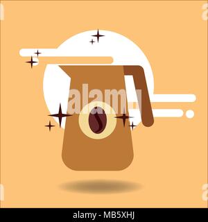 Kaffee Zeit Bild Stock Vektor