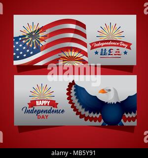 Happy Independence day American Stock Vektor