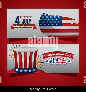 Happy Independence day American Stock Vektor