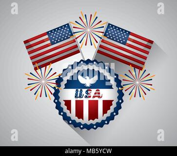 Happy Independence day American Stock Vektor