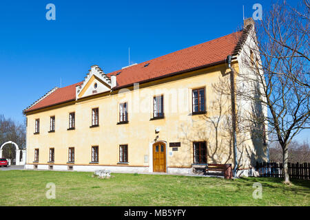 Zamek eine zamecka Galerie, Kladno, Stredocesky kraj, Ceska Republika/Burg und Stadt Galerie, Kladno, Mittelböhmen, Tschechien Stockfoto