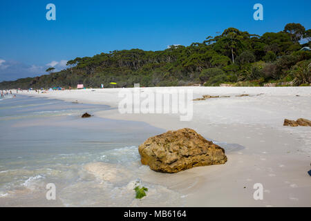 Hyams Strand, als die Welten die weißesten Sandstrand und ein Teil des White Sands renommierte Spaziergang route, Jervis Bay, Australien Stockfoto