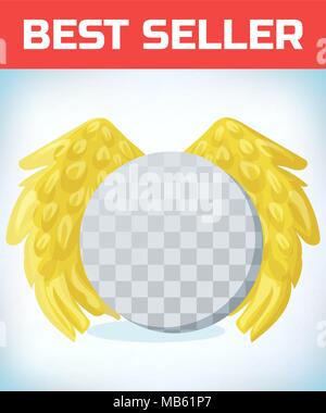 Angel Wings. Maskerade Kostüm. Karneval oder Halloween Cartoon Vector Illustration. Stock Vektor