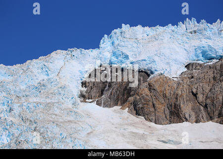 Berge und Gletscher entlang der Küste in Alaska Kenai Fjords National Park Stockfoto