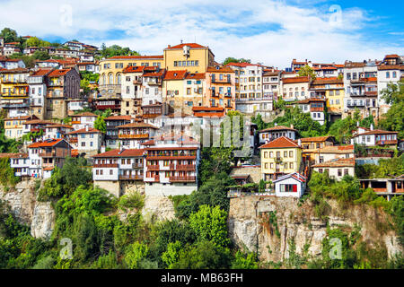 Fassaden in Veliko Tarnovo (Bulgarien) Stockfoto