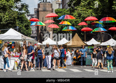 Outdoor Street Market in Buenos Aires, Argentinien Stockfoto