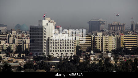 Luftaufnahme der Stadt Bagdad und zeigt wo Wohn komplexe. Die Stadt