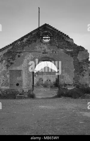 Alte industrielle Gebäude abgebrochen Stockfoto