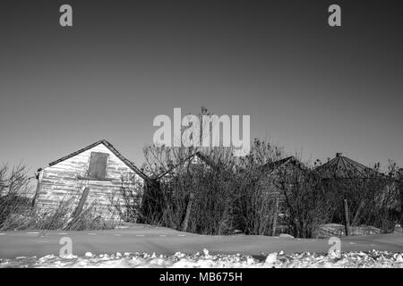 Schönen Alten und Verlassenen Scheunen in Alberta, Kanada Stockfoto