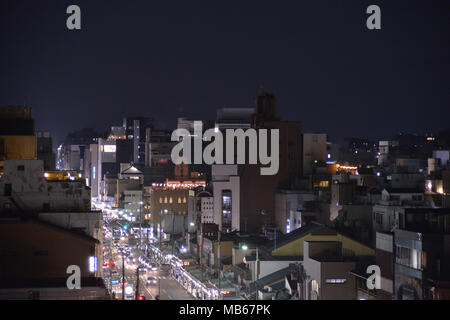 In der Nacht von Kyoto, Japan Stockfoto