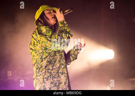 Billie Eilish führt in Los Angeles Stockfoto