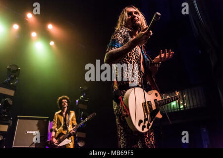 Die Dunkelheit Auftakt ihrer Tour de Tänzeln in Los Angeles, CA Stockfoto