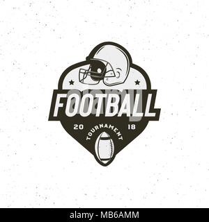 American football Logo. sport Emblem, Abzeichen. Vector Illustration Stock Vektor