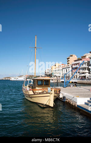 Agios Nikolaos, Kreta, Griechenland. 2017. Stockfoto