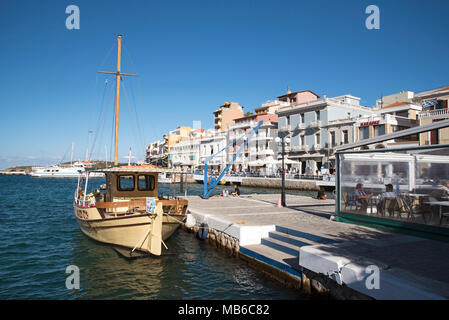 Agios Nikolaos, Kreta, Griechenland. 2017. Stockfoto