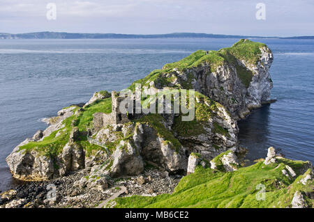 Kinbane Schloss, Nordirland Stockfoto