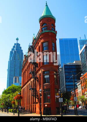 Die gooderham Gebäude, eines berühmten Wahrzeichen von Toronto Stockfoto