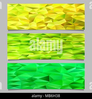 Low Poly Dreieck Fliesen Mosaik banner Vorlage Hintergrund - trendige vektor design elemente Stock Vektor