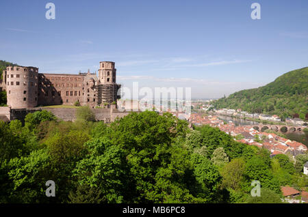 Schloss, Heidelberg, Baden-Württemberg, Deutschland, Europa Stockfoto