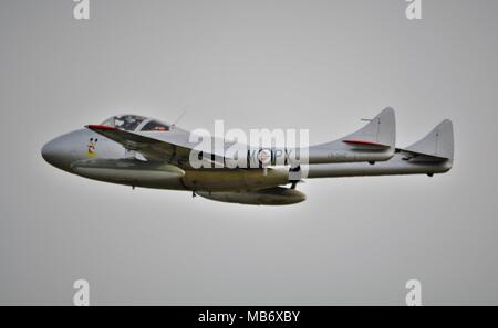 De Havilland Vampire Jet Fighter Stockfoto