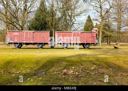 Ehemalige NS-deportation Camp und jetzt Gedenkstätte und Museum Westerbork, Niederlande. Stockfoto