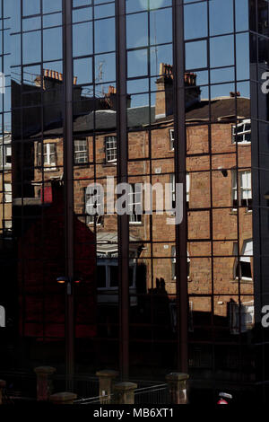 Glasgow Straßen, Gassen & Gebäude Stockfoto