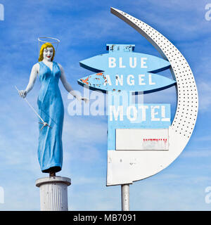 Das Las Vegas Blue Angel Motel Stockfoto