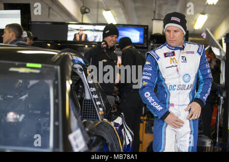 Ft. Worth, Texas, USA. 7 Apr, 2018. April 07, 2018 - Ft. Worth, Texas, USA: Jamie McMurray (1) wartet auf die O'Reilly Auto Parts 500 an der Texas Motor Speedway in Ft zu üben. Worth, Texas. Credit: Stephen A. Arce Asp Inc/ASP/ZUMA Draht/Alamy leben Nachrichten Stockfoto