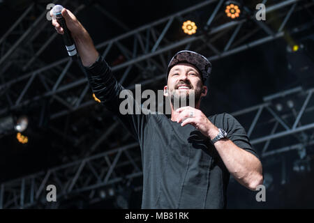 Die deutschen Reggae Musiker Gentleman und den jamaikanischen Reggae Musiker Ky-Mani Marley, Sohn von Bob Marley live auf der 27 Heitere Stockfoto