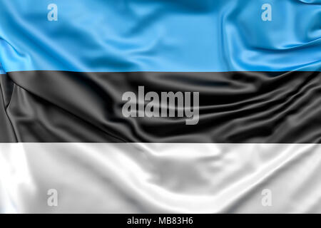 Flagge von Estland Stockfoto