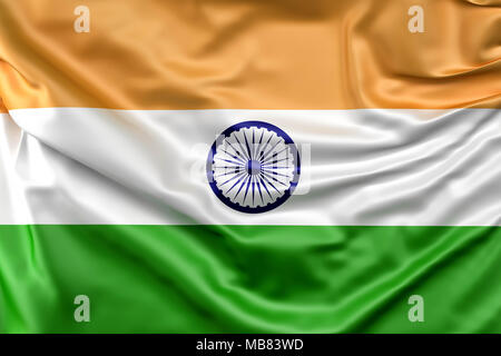 Flagge Indiens Stockfoto