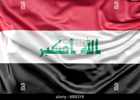 Flagge des Irak Stockfoto