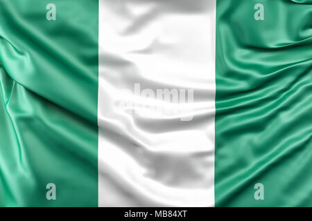Fahne von Nigeria Stockfoto
