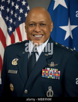 Maxwell AFB, Ala - Offizielles Portrait von Generalleutnant Anthony Baumwolle, eingehende Commander und Präsident der Universität. (US Air Force Stockfoto