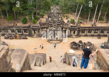 Ta Keo Tempel, Angkor, Kambodscha - ein aus dem 10. Jahrhundert Hindu Tempel, Angkor UNESCO-Weltkulturerbe, Provinz Siem Reap, Kambodscha, Asien Stockfoto