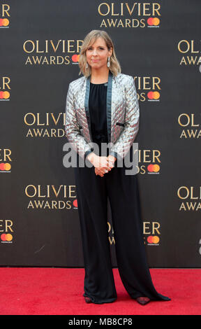 Mel Giedroyc für die Olivier Awards in der Royal Albert Hall in London. Stockfoto