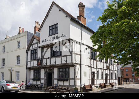 13. jahrhundert Herzog von Wellington Pub, Bugle Street, Old City, Southampton, Hampshire, England, Vereinigtes Königreich Stockfoto