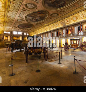 Das Nationale Kutschenmuseum in Lissabon, Portugal Stockfoto