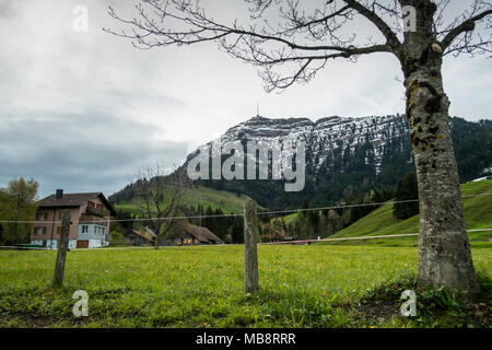 Herrliche Aussicht auf die Schweizer Alpen von Luzern, Schweiz Stockfoto