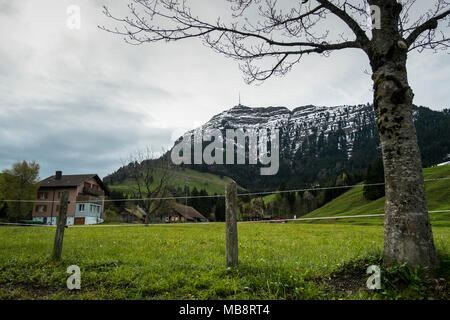 Herrliche Aussicht auf die Schweizer Alpen von Luzern, Schweiz Stockfoto