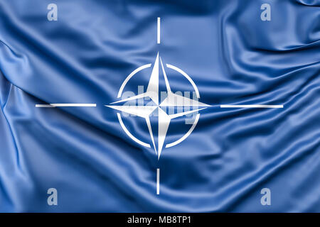 Flagge der NATO Stockfoto