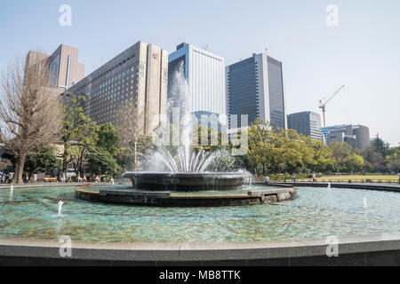 Feder Szene in Hibiya Park, Tokio, Tokyo, Japan Stockfoto