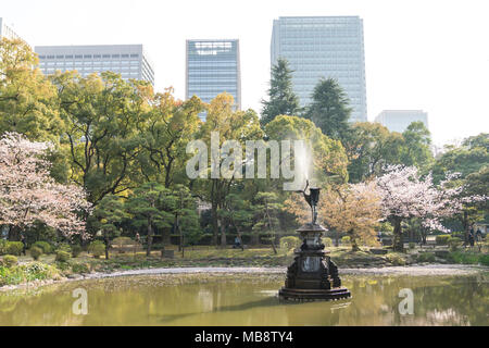 Feder Szene in Hibiya Park, Tokio, Tokyo, Japan Stockfoto