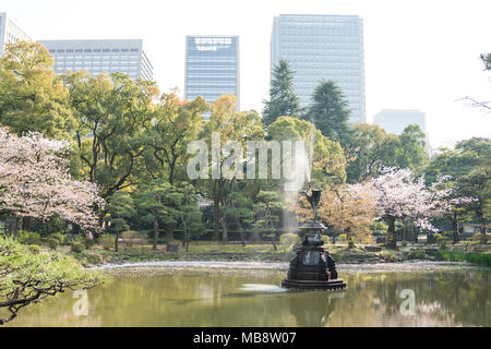 Feder Szene in Hibiya Park, Tokio, Tokyo, Japan Stockfoto