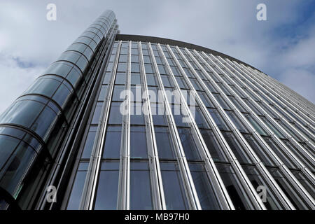 Außenansicht des Hauptsitz Deloitte LLP 1 New Street Square im Bürogebäude bei 66 Shoe Lane in der Stadt London, Großbritannien Stockfoto