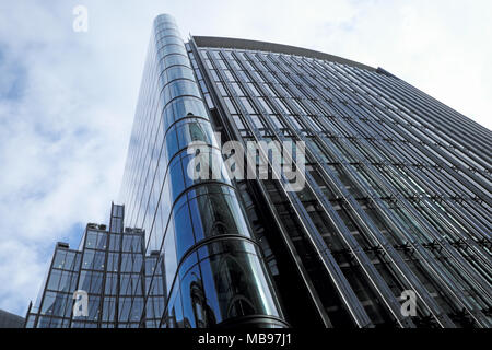 Außenansicht des Deloitte Headquarters LLP 1 New Street Square im Bürogebäude in der 66 Shoe Lane in der City of London, England, KATHY DEWITT Stockfoto