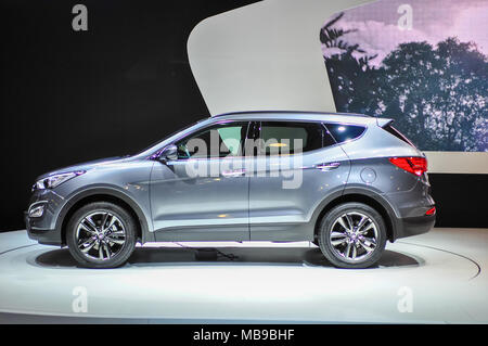 Hyundai Santa Fe an der 4. Internationalen Moskauer Autosalon 2012 (MIAS), Russland, Moskau, Expocentre, 29. August - 9. September 2012 Stockfoto