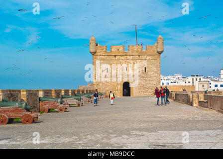 Skala du Port, Essaouira, Marokko, Nordafrika Stockfoto