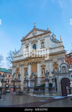 Kosciol sw. Apostolow Piotr i Pawla, Kirche der Heiligen Peter und Paul, Grodzka, Krakow, Malopolska, Polen Stockfoto