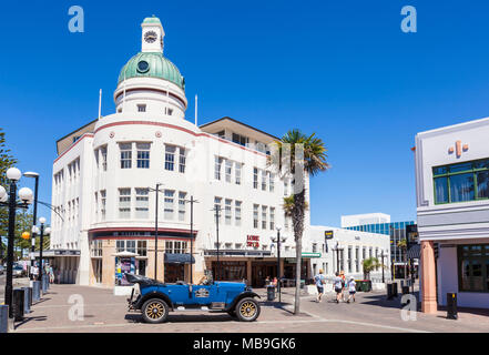 Neuseeland Napier Neuseeland die Kuppel in der T&G Gebäude und Oldtimer Art Deco Architektur der Stadt Napier Neuseeland Nordinsel nz Stockfoto